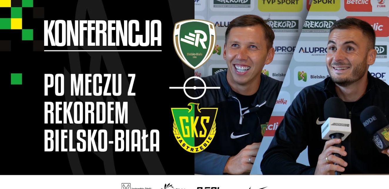 [GKS TV] Wypowiedzi trenerów po meczu Rekord - GKS